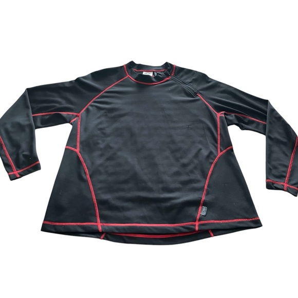 Harley-Davidson Ladies 2XL Long Sleeve Top. Gently used. Stunning Red Trim! - Picture 2 of 12